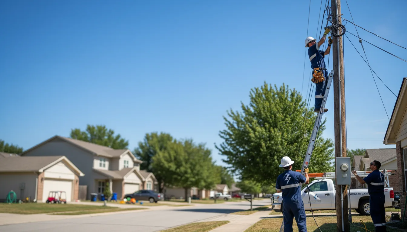 Residential electrician providing installation services in Centerville, IA